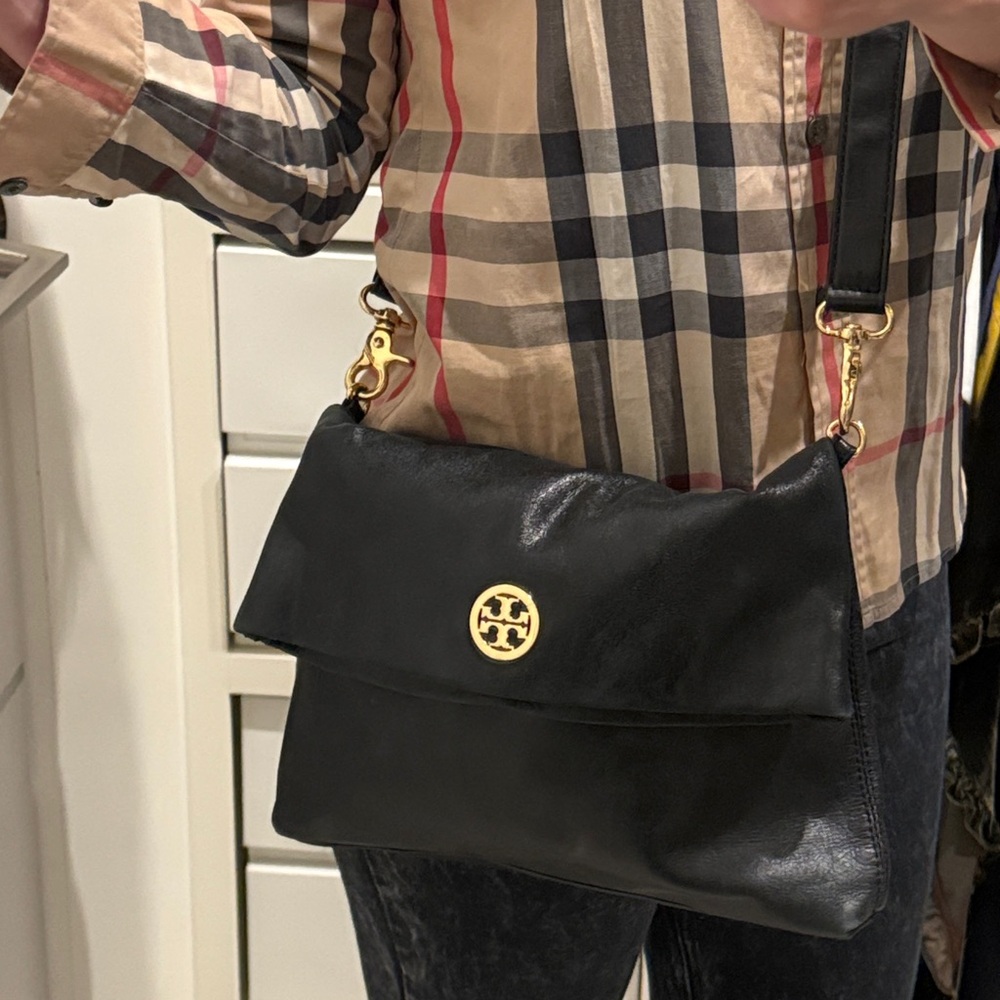 Tory Burch Black Leather Crossbody Bag - Picture 2 of 12